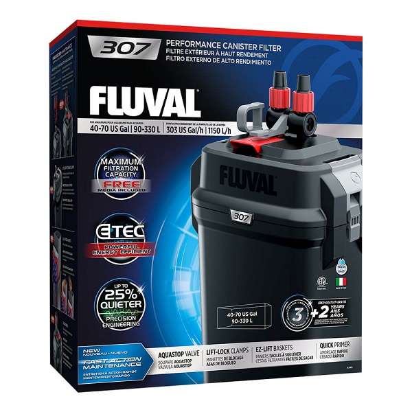 Внешний фильтр Fluval 307 для аквариумов до 330 литров_0