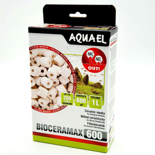 Aquael BioCeraMax 600, 1 литр, наполнитель для фильтра