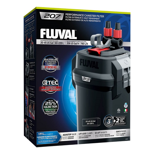 Внешний фильтр Fluval 207 для аквариумов до 220 литров_0