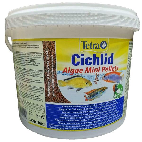 Корм Tetra Cichlid Algae Mini Pellets 10л (ведро)