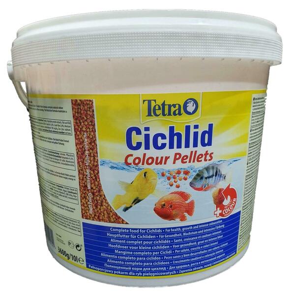 Корм Tetra Cichlid Colour Pellets 10л (ведро)