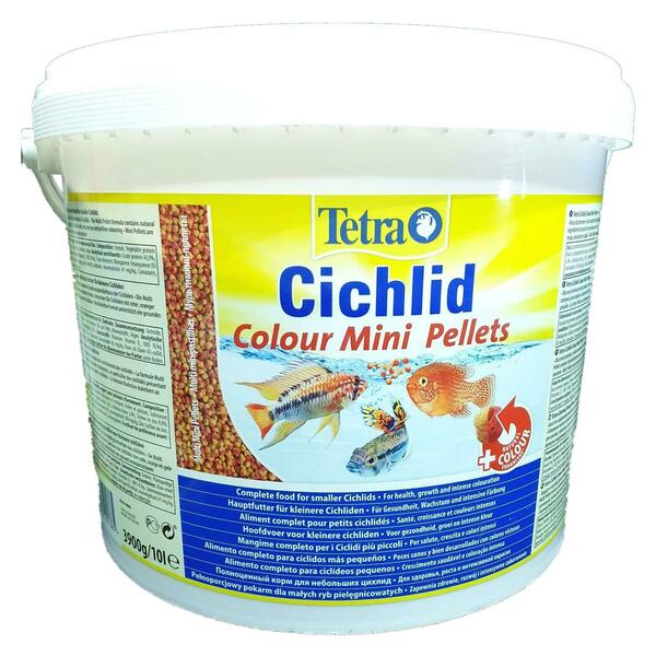 Корм Tetra Cichlid Colour Mini Pellets 10л_0