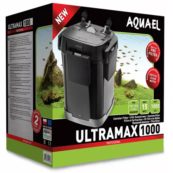 Внешний фильтр Aquael ULTRAMAX 1000 для аквариума до 300 литров_0
