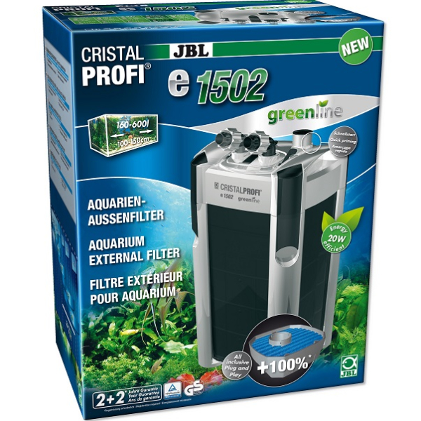 Внешний фильтр JBL CristalProfi e1502 greenline для аквариума до 600 литров_0