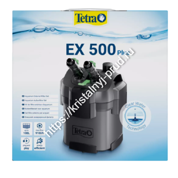 Внешний фильтр Tetra EX 500 Plus для аквариума до 100 литров_1